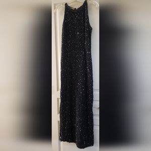 Vintage JMD New York Beaded/Sequin Full Length Dress - Size M